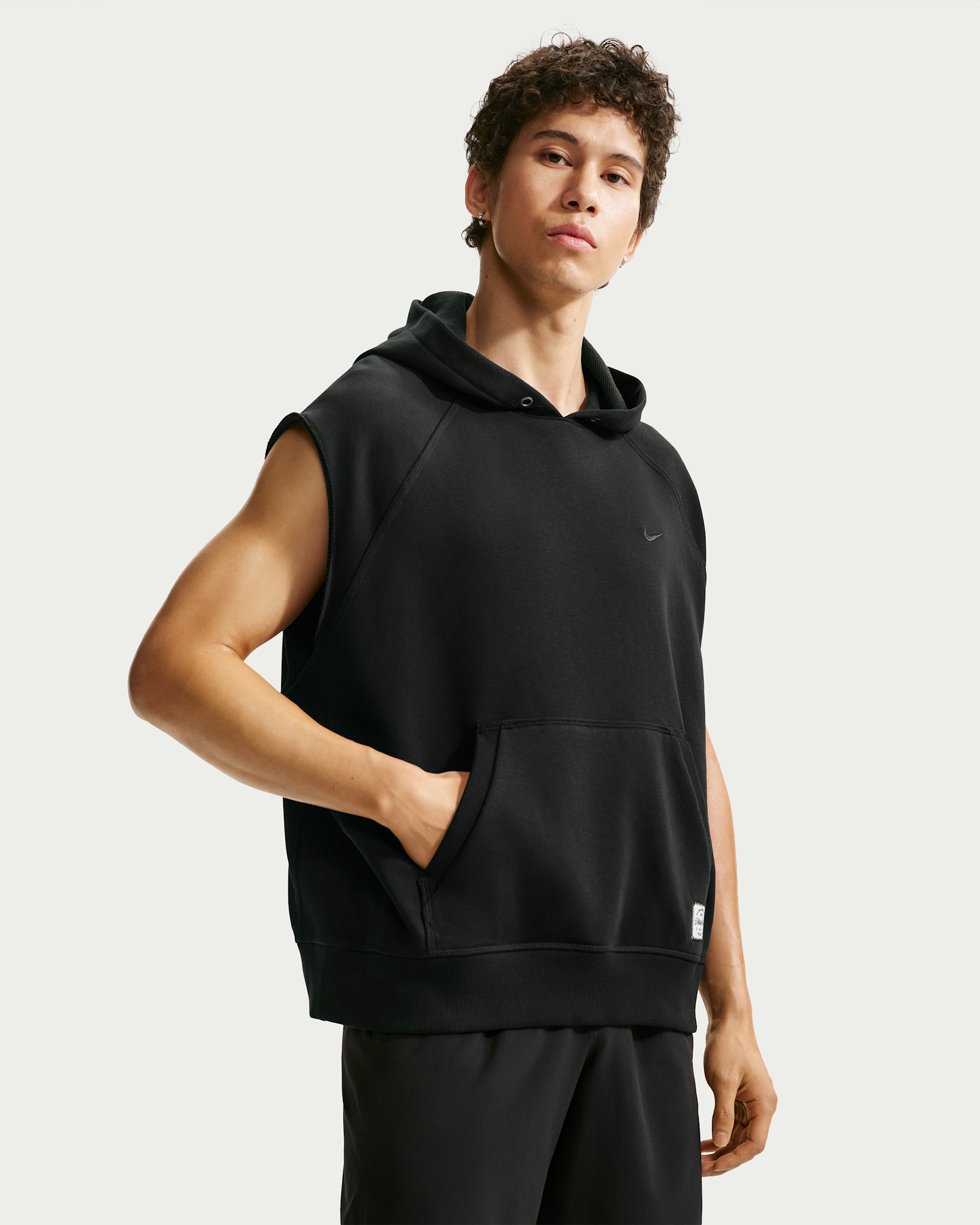 【New】Deuxieme Classe Sleeveless Pullover Nike N.A.C. Men's Dri-FIT Fleece Sleeveless Training Hoodie. Nike ID